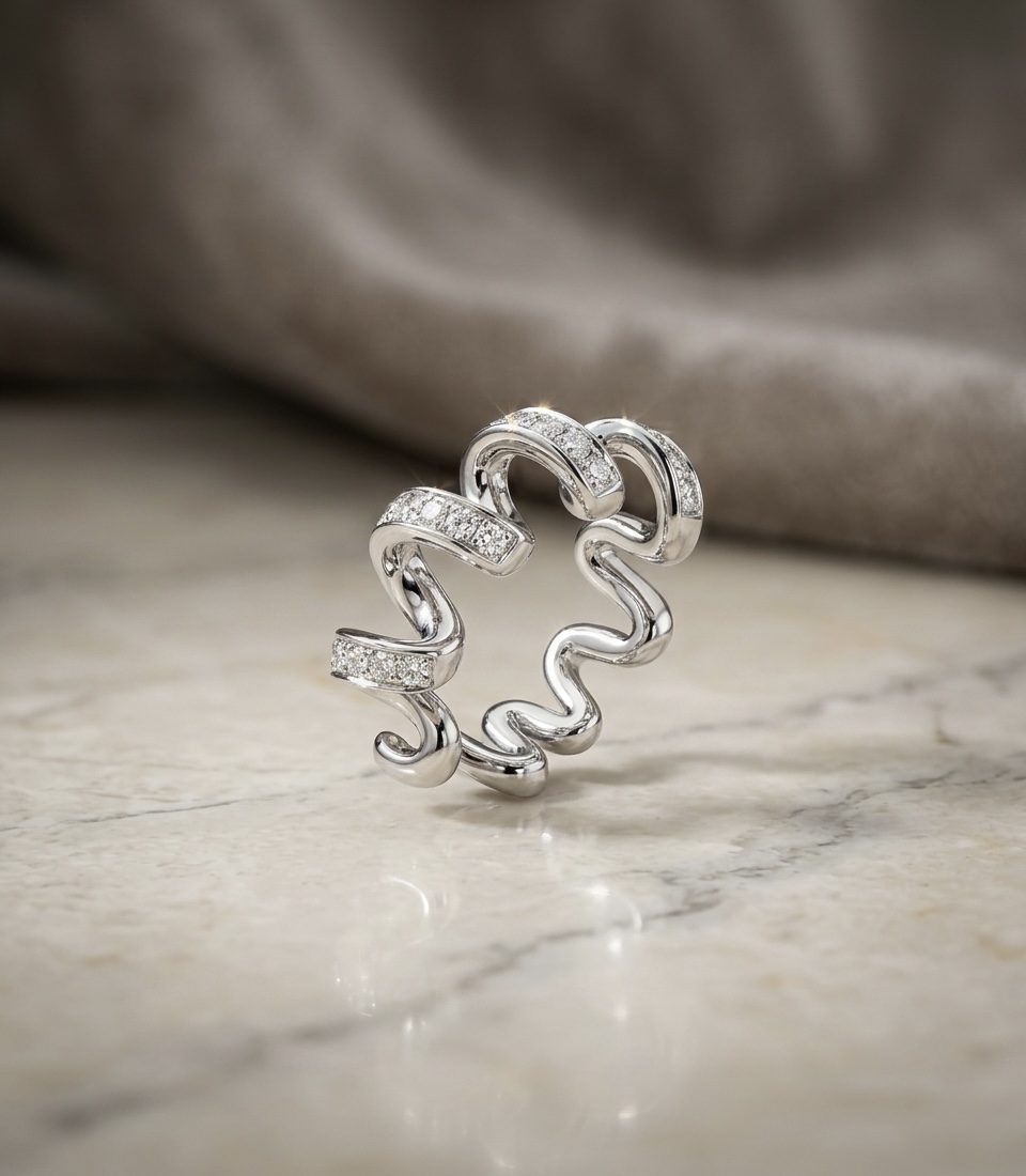 Celeste Wave Ring